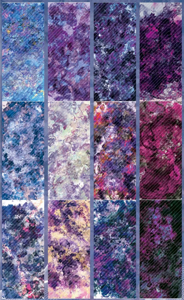 5385-SIQING Studio-10x294cm Translucent Holographic Fireworks Film PET Tape