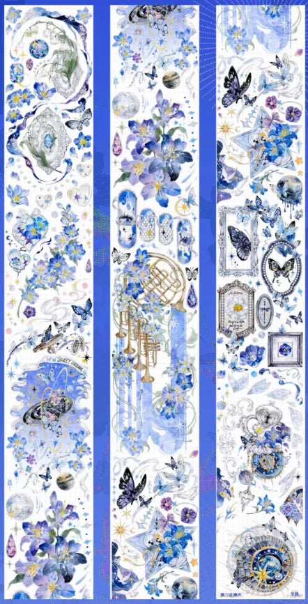 5396-xx studio-6.5x100cm Silver Shell Luster PET Tape