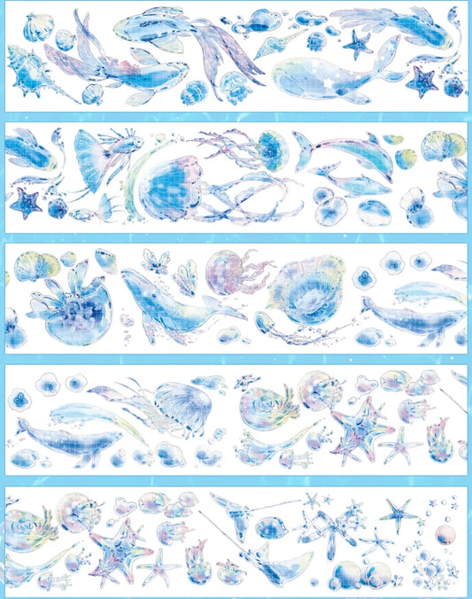 5552-NENGMAO DIARY Studio-6x100cm Galaxy Glow PET Tape