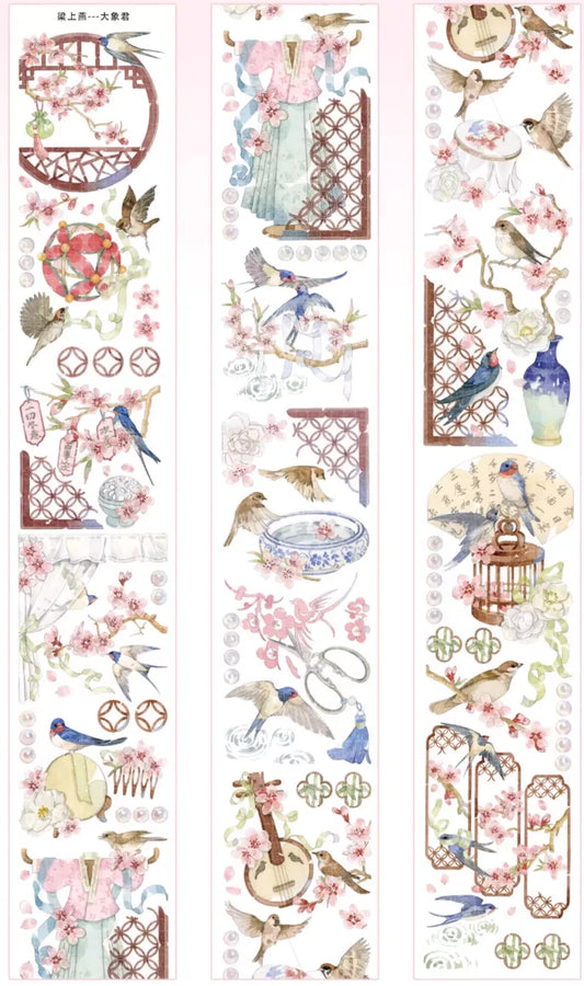 5574-ELEPHANT Studio-6x100cm Silver Shell Luster PET Tape