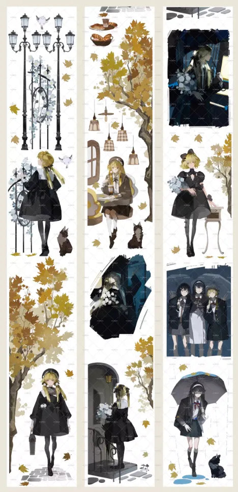 5583-MOODTAPE Studio-5.5x110cm Silver Shell Luster PET Tape