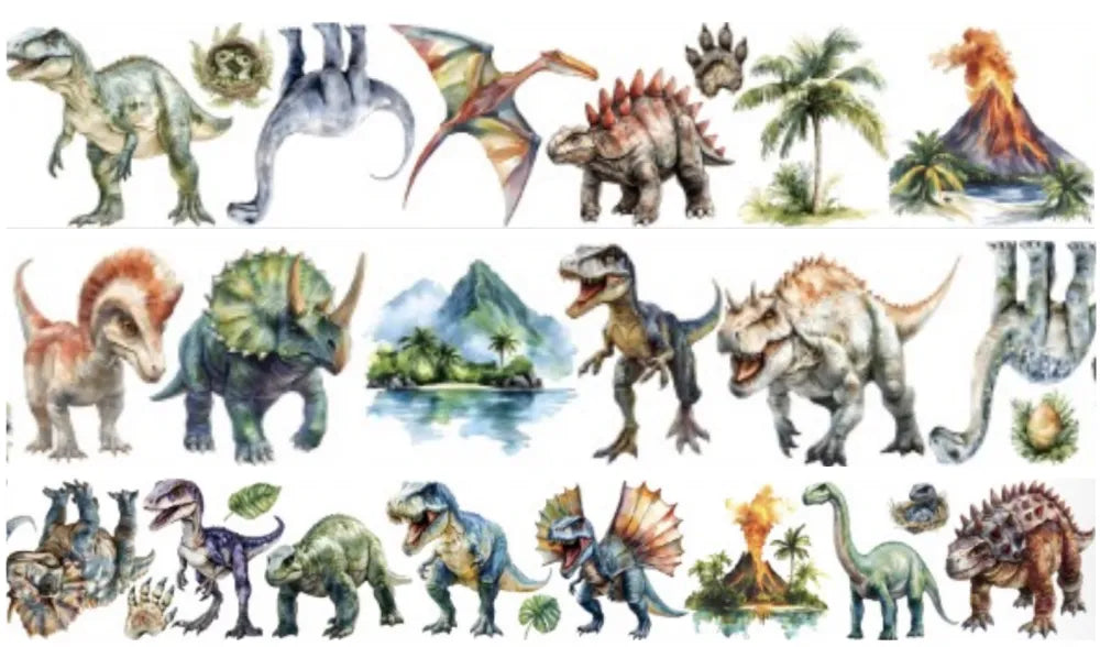 5589-CharmChums-Dinosaur Glossy PET Tape