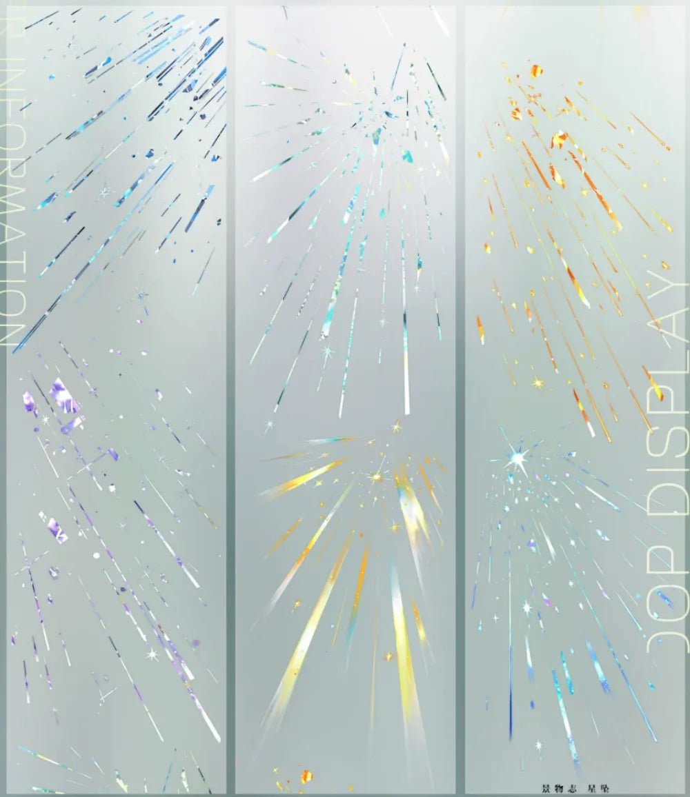 5675-JINGWUZHI Studio-8x80cm Iridescent PET Tape