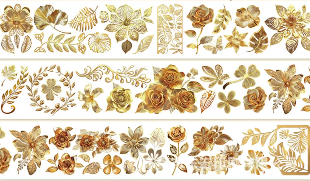 5812-6x100cm Gold Foil Stamping PET Tape