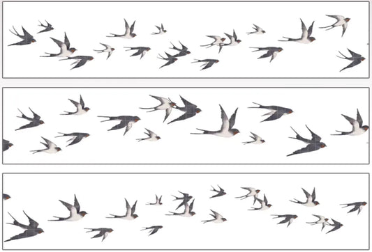 5825-ELEPHANT Studio-Swallow Pre Cut Gloss PET Tape