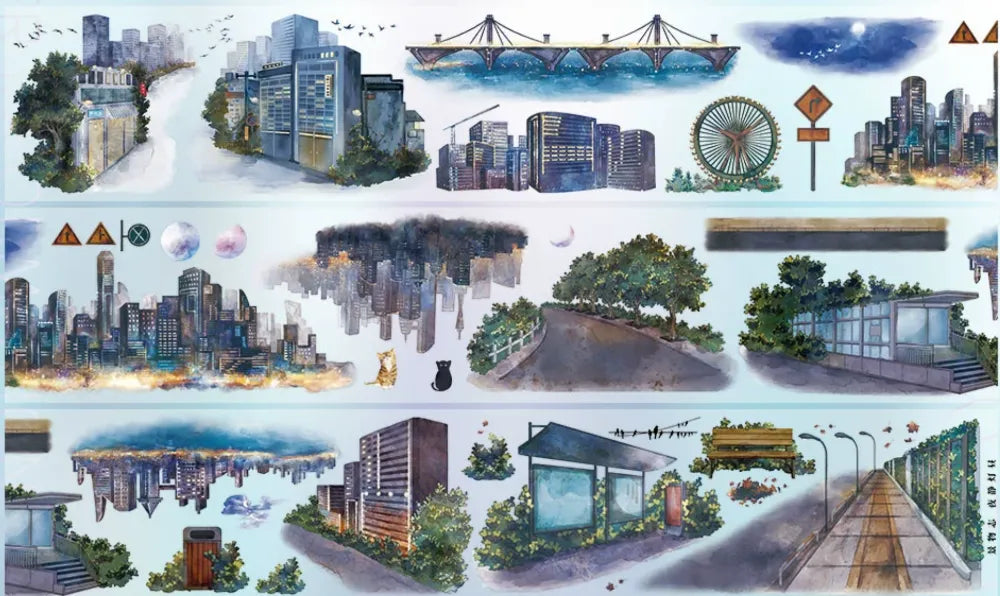 5866-JINGWUZHI Studio-Glossy PET Tape