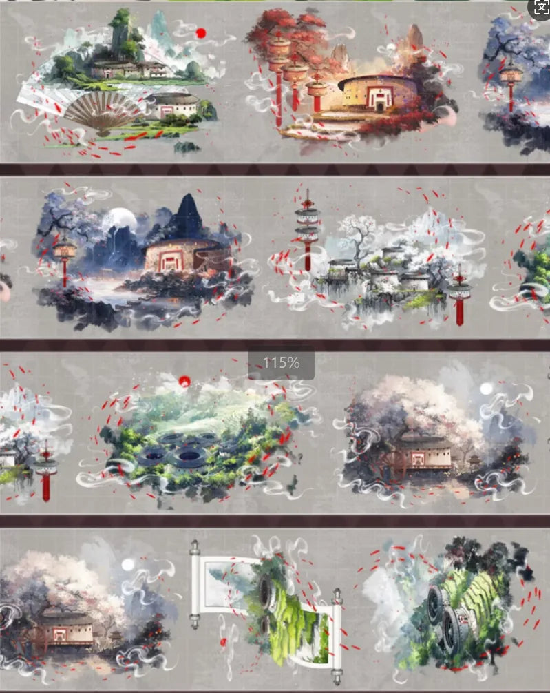 5890-FUGUI LEE Studio-8x88cm Shell Luster PET Tape