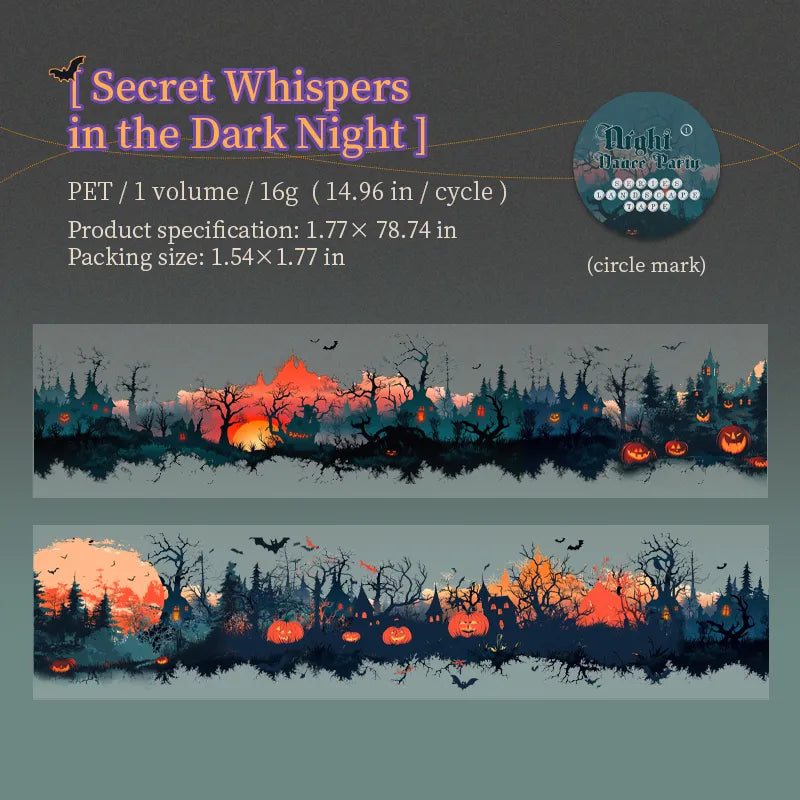 Halloween PET Tape Sticker-Tomato-jam Girl Studio-Whole Roll 4.5x200cm