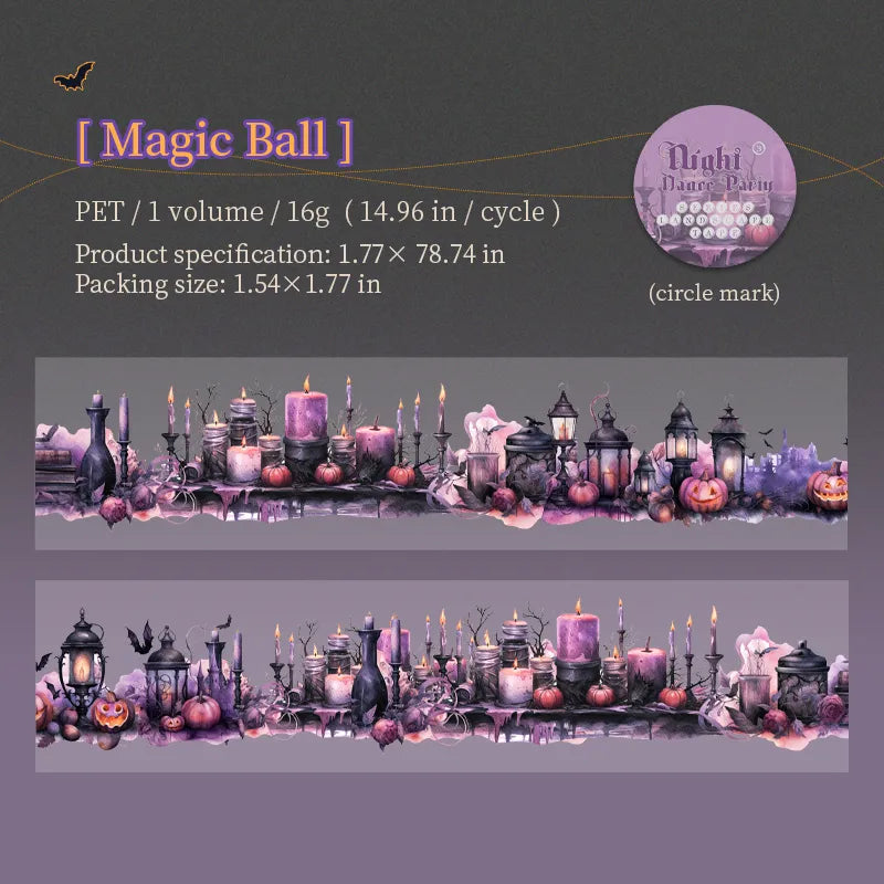 Halloween PET Tape Sticker-Tomato-jam Girl Studio-Whole Roll 4.5x200cm