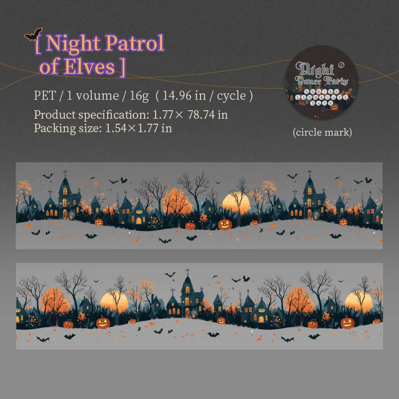 Halloween PET Tape Sticker-Tomato-jam Girl Studio-Whole Roll 4.5x200cm