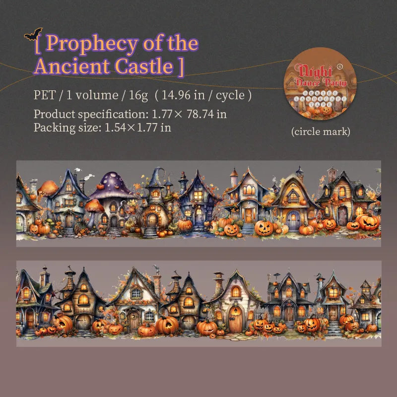 Halloween PET Tape Sticker-Tomato-jam Girl Studio-Whole Roll 4.5x200cm