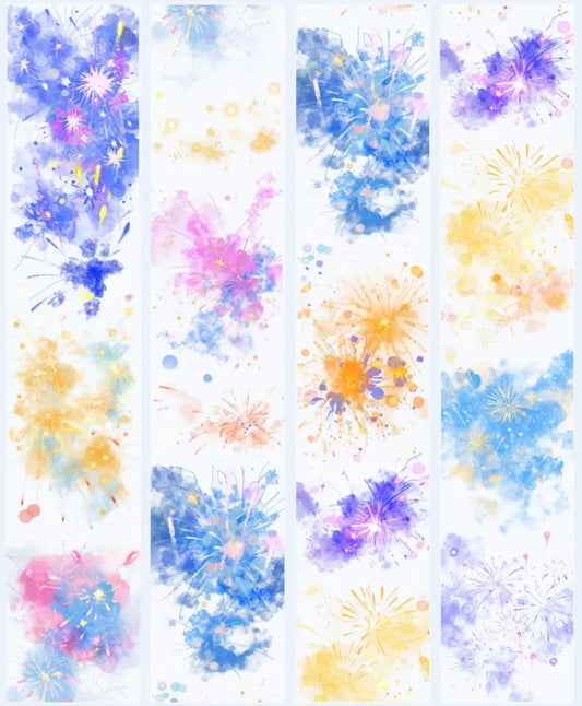 5973-YUEHAIYANJIUSUO Studio-Firework Shell Luster PET Tape