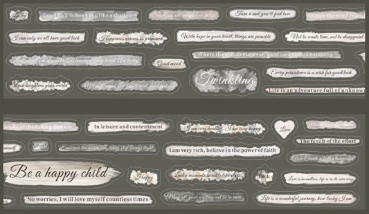 5978-Have a Good Day Studio-5x200cm Pre Cut Gloss PET Tape