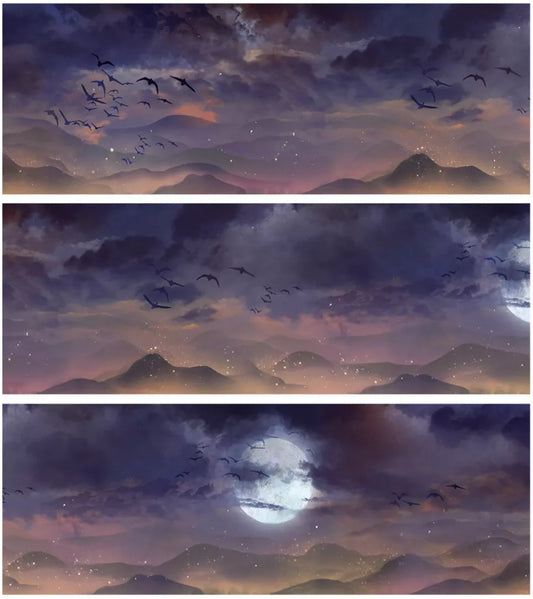 5992-ZERO Studio-Night Gothic Sky Glossy PET Tape