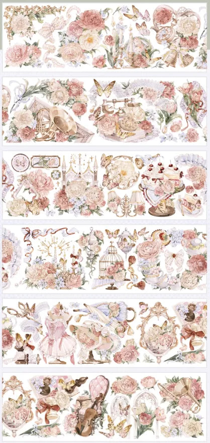 6025-Shine Studio-6.3x100cm Shell Luster PET Tape