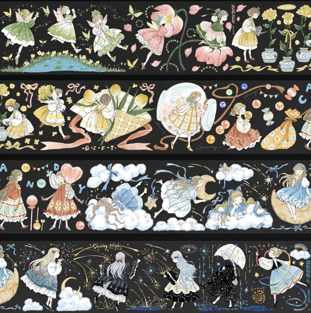 6068-NO.703 Studio-6x100cm Shell Luster PET Tape