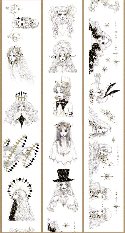 6090-OKMT Studio-6x100cm Gold Shell Luster PET Tape