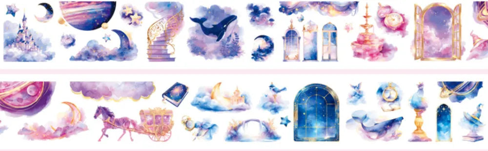 6172-6.5x100cm Gold Shell Luster PET Tape