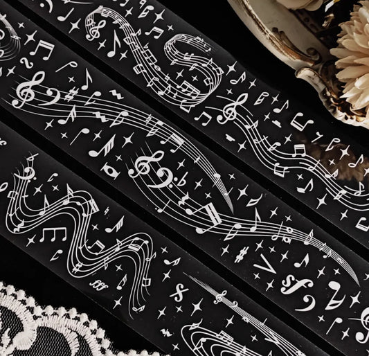 6246-NI CHOU SHA Studio-Precut Holographic Silver PET Tape (Silver color)