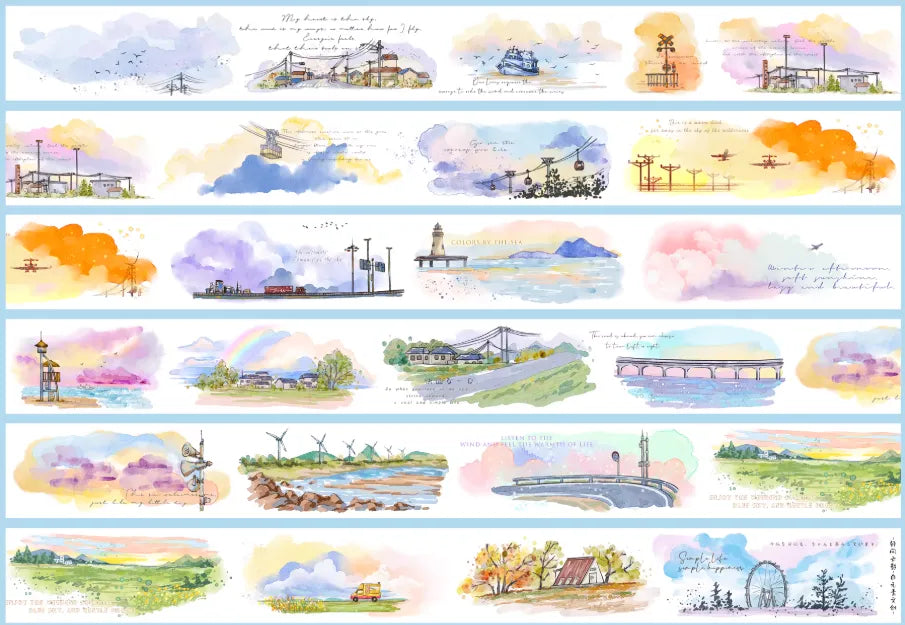 6282-Zi Yuan Su Studio-5x250cm Precut Glossy PET Tape