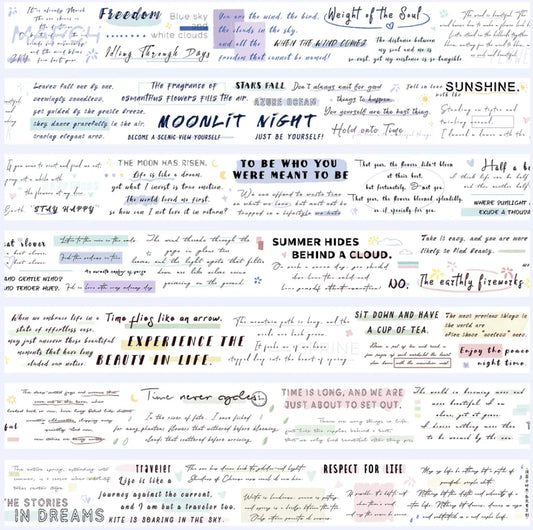 6284-Zi Yuan Su Studio-4.5x250cm Precut Glossy PET Tape