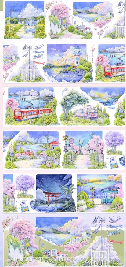 6302-StudioVI Studio-8x100cm Shell Luster PET Tape