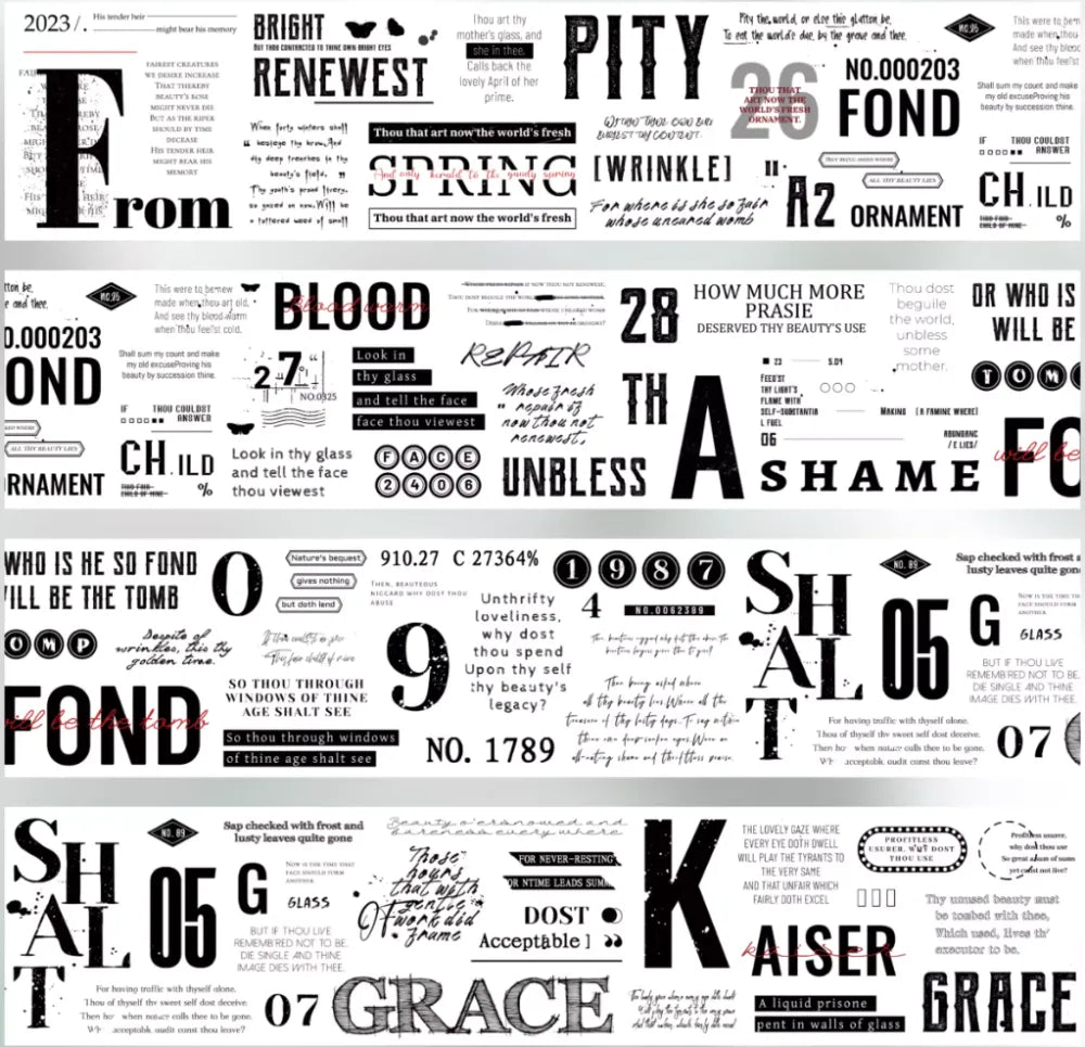 6347-YOYOYO Studio-6.5x100cm Pre Cut  PET Tape