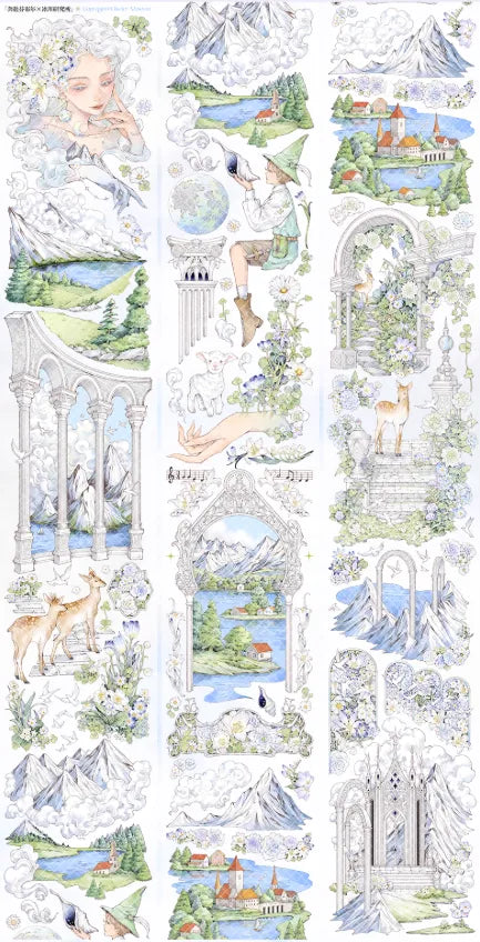 6408-Glacier Museum Studio-6.5x100cm Shell Luster PET Tape