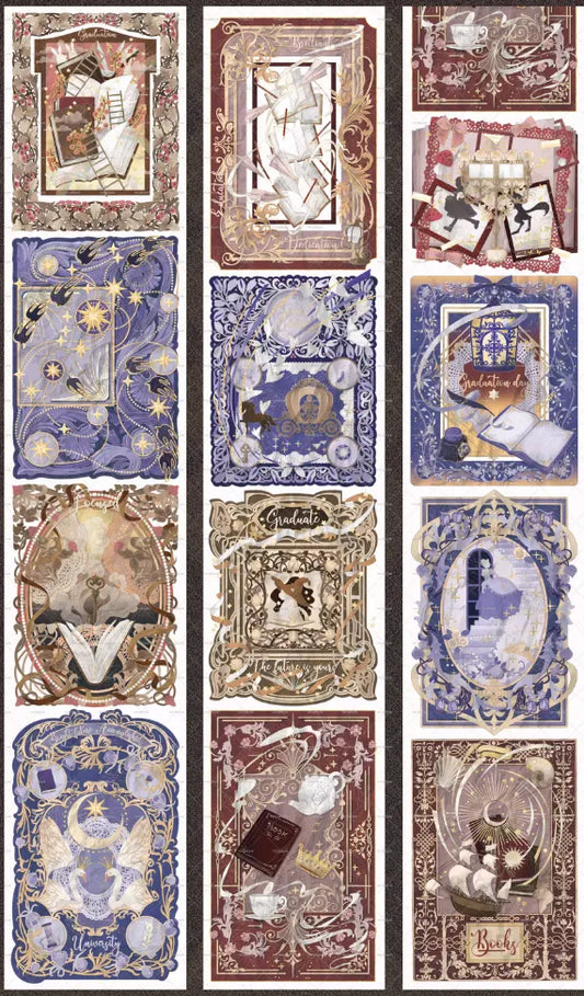 6427-MOODTAPE Studio-6.5x100cm Holographic Gold PET Tape