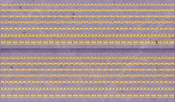 Retro Story Studio-Chains 5x200cm Holographic Gold PET Tape