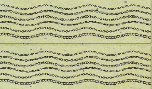 Retro Story Studio-Chains 5x200cm Holographic Gold PET Tape