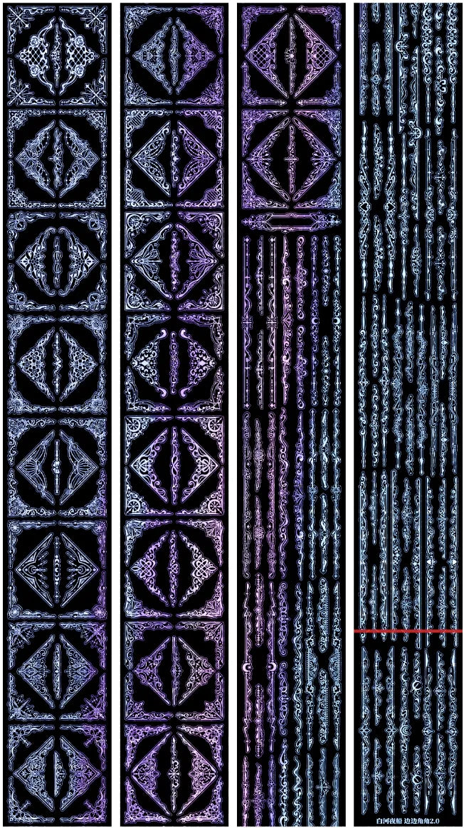 6587-BAIHEYECHUAN Studio-6x200cm Pre Cut Silver Shell Luster PET Tape