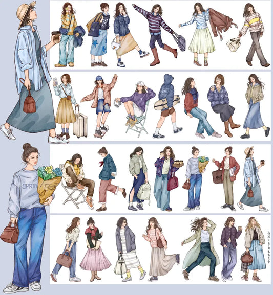 6614-Zi Yuan Su Studio-8x100cm Pre Cut Gloss PET Tape