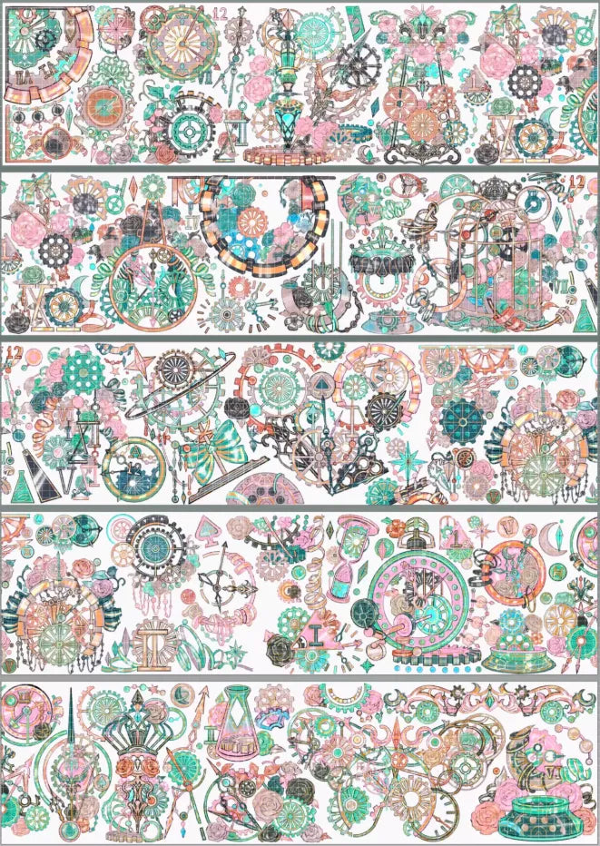 6734-Sleepless Champion Studio-6.5x100cm Silver Shell Luster PET Tape