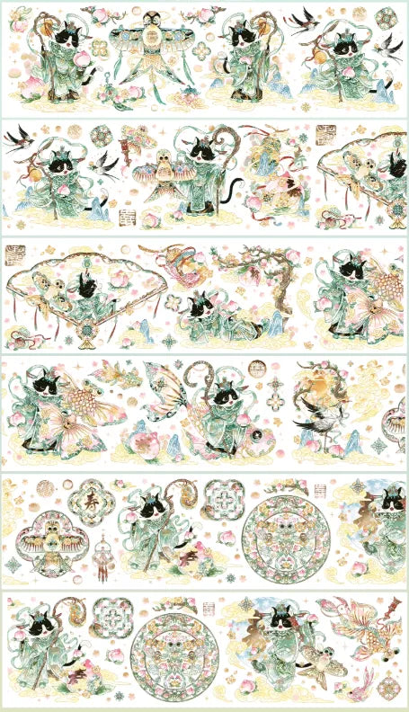 6908-SAMA Studio-7.5x117cm Precut Shell Luster PET Tape