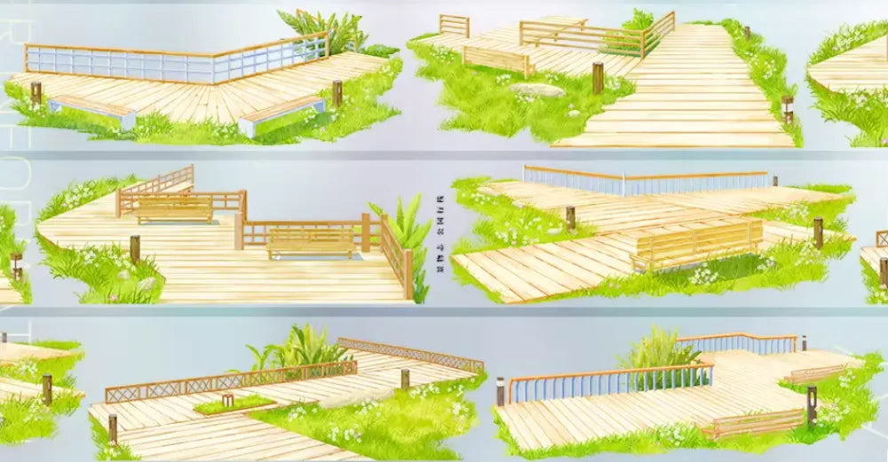 6978-JINGWUZHI Studio-6.5x107cm Glossy PET Tape