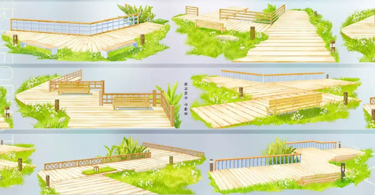 6978-JINGWUZHI Studio-6.5x107cm Glossy PET Tape