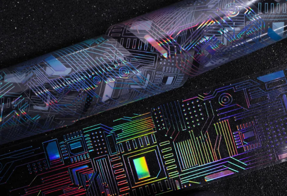 7025-Retro Story Studio-5x200cm Iridescent PET Tape