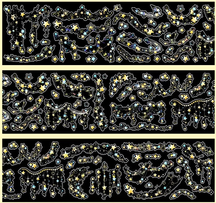 7058-Wines Studio-6x50cm Precut Shell Luster PET Tape