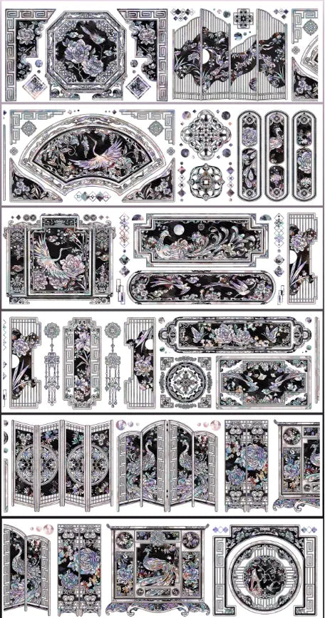 7060-SAMA Studio-7.5x125cm Precut Shell Luster PET Tape