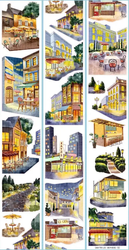 7073-OKMT Studio-7.5x125cm Precut Shell Luster PET Tape