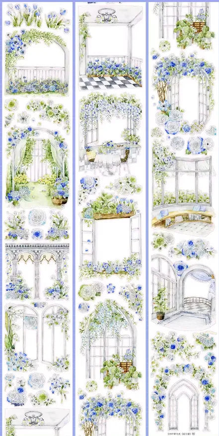 7076-OKMT Studio-7.5x125cm Precut Shell Luster PET Tape