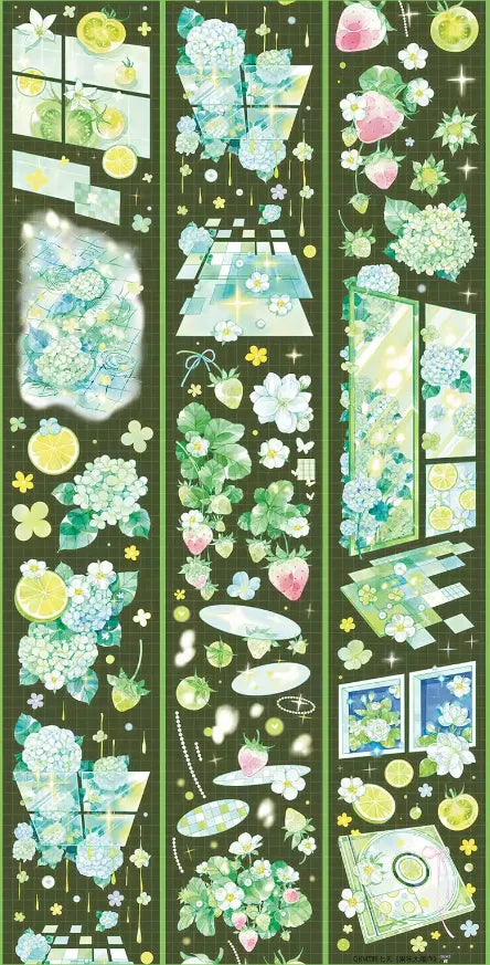 7077-OKMT Studio-6x100cm Precut Shell Luster PET Tape