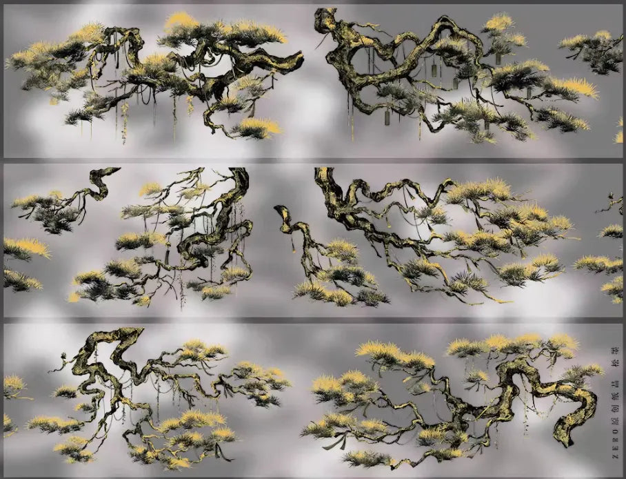 7129-ZERO Studio-6x64cm Holographic Glod Foil Stamping PET Tape