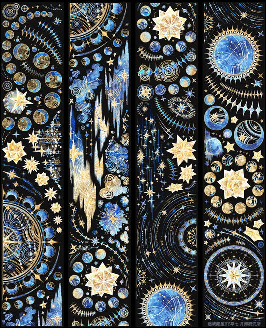 7194-YUEHAIYANJIUSUO Studio-6x100cm Shell Luster PET Tape