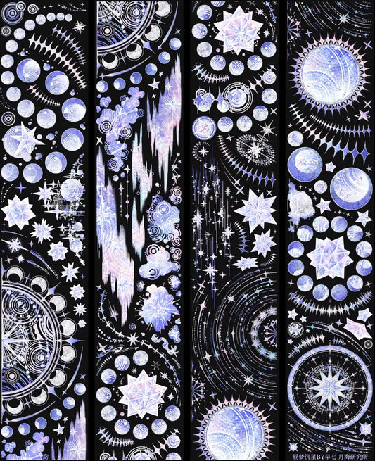 7195-YUEHAIYANJIUSUO Studio-6x100cm Shell Luster PET Tape