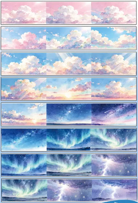 7389-The Moon-Washi PET Tape