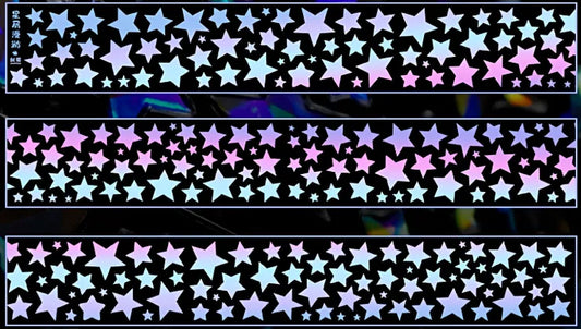 7416-UntilYou Studio-3x100cm Pre Cut Silver Shell Luster PET Tape
