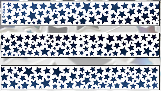7417-UntilYou Studio-3x100cm Precut Holographic Black PET Tape
