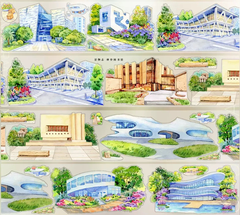 7528-JINGWUZHI Studio-7x100cm Pre Cut Gloss PET Tape